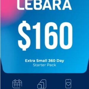 Lebara Extra Small 360 days plan 120 GB Data (10GB /Month)
